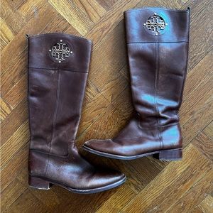 Tory Burch Leather Riding Boots Size 11
